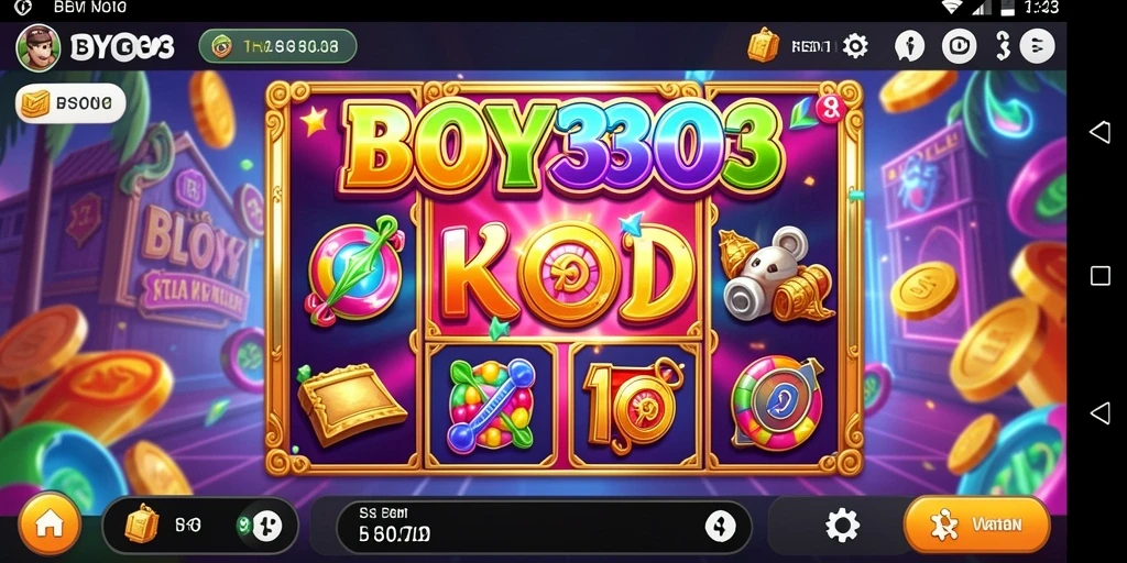 Screenshot gameplay BOY303 yang menampilkan keseruan permainan slot.