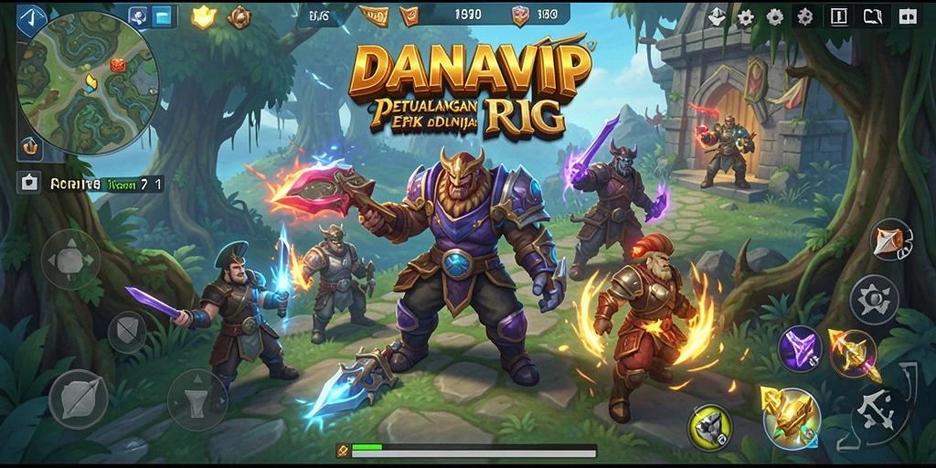 Tampilan seru dari gameplay RPG di DANAVIP.