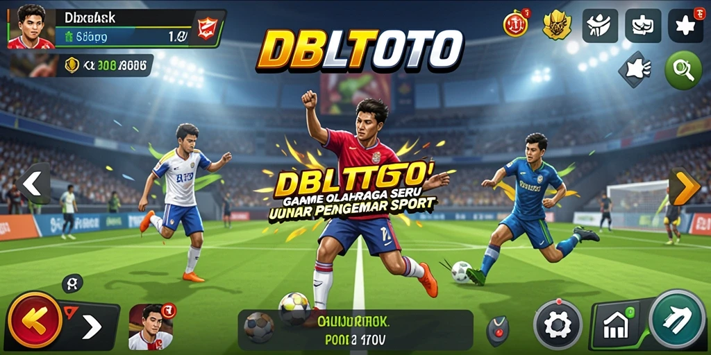 Screenshot gameplay DBLTOTO yang menampilkan aksi seru dalam olahraga.