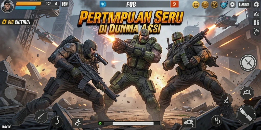 Tampilan gameplay FO8 yang penuh aksi dan seru