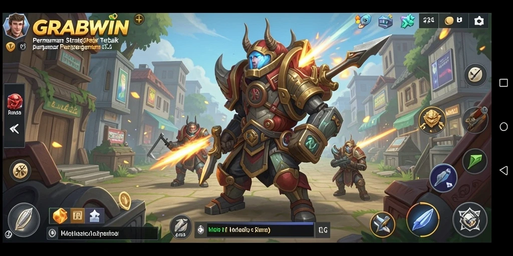 Tangkapan layar gameplay <strong>GRABWIN</strong> yang penuh aksi dan strategi.