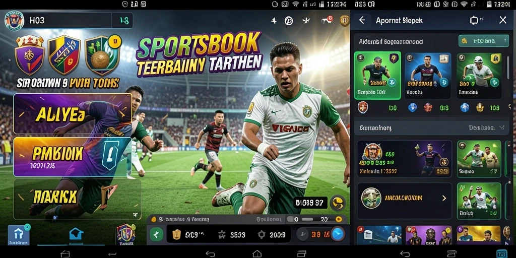 Tampilan antarmuka H03 saat melakukan taruhan olahraga.