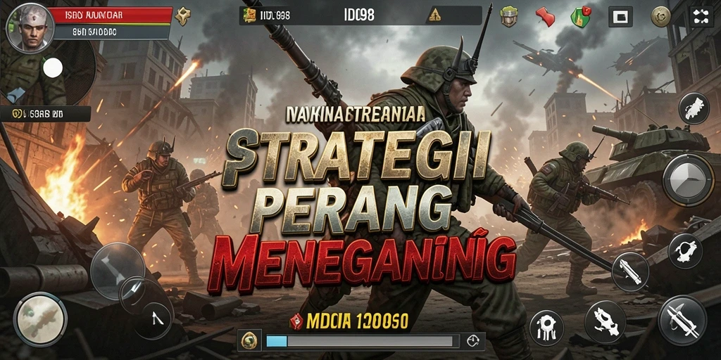 Tampilan strategi mendebarkan dalam gameplay ID098.