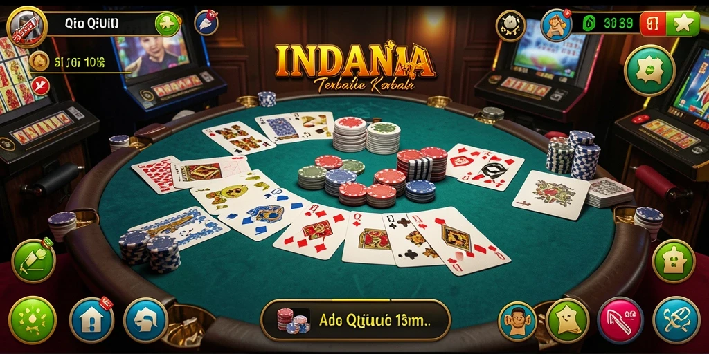 Gameplay seru dalam permainan QiuQiu INDAAA.
