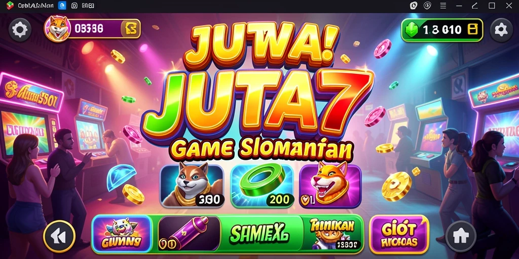 Screenshot gameplay JUTA7 dengan tampilan memukau dari slot.