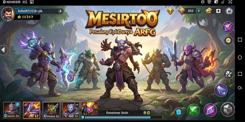 Tampilan menarik dari gameplay ARPG MESIRTOTO yang menantang dan seru.