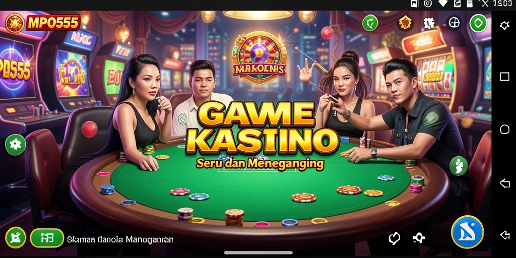 Tampilan permainan Kasino yang mengasyikkan di MPO555.