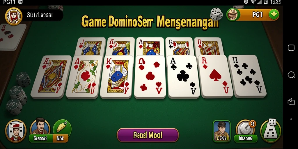 Tampilan gameplay PG11 saat berkompetisi dalam permainan Domino.