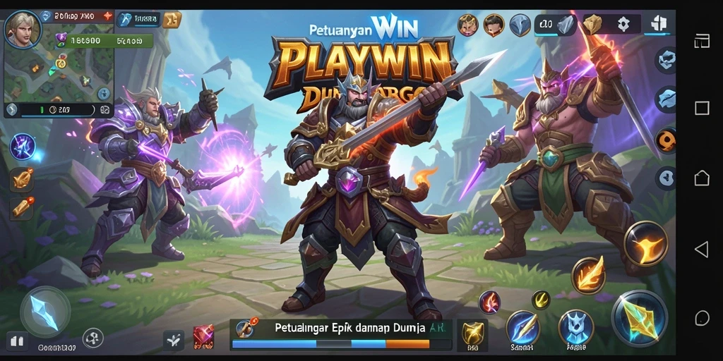 Tampilan gameplay ARPG yang seru dan dinamis di PLAYWIN.