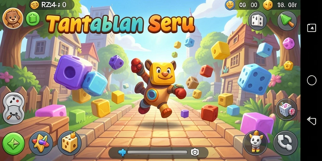 Tampilan gameplay menarik dari RR44, menampilkan tantangan puzzle.