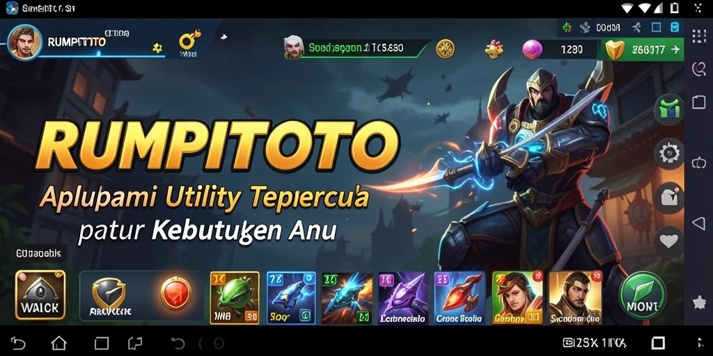 Screenshot utama RUMPITOTO menampilkan antarmuka pengguna yang bersih dan intuitif.