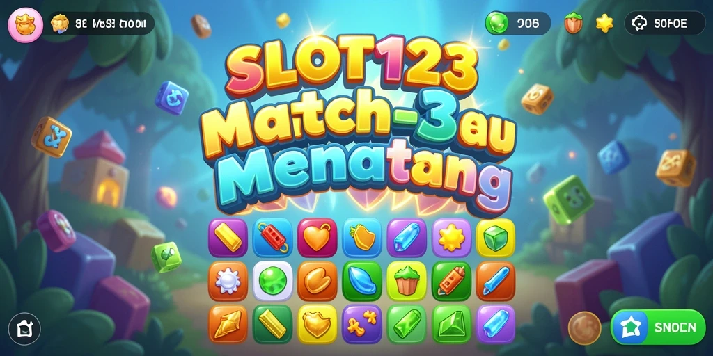 Tampilan gameplay SLOT123 yang seru dan penuh warna.