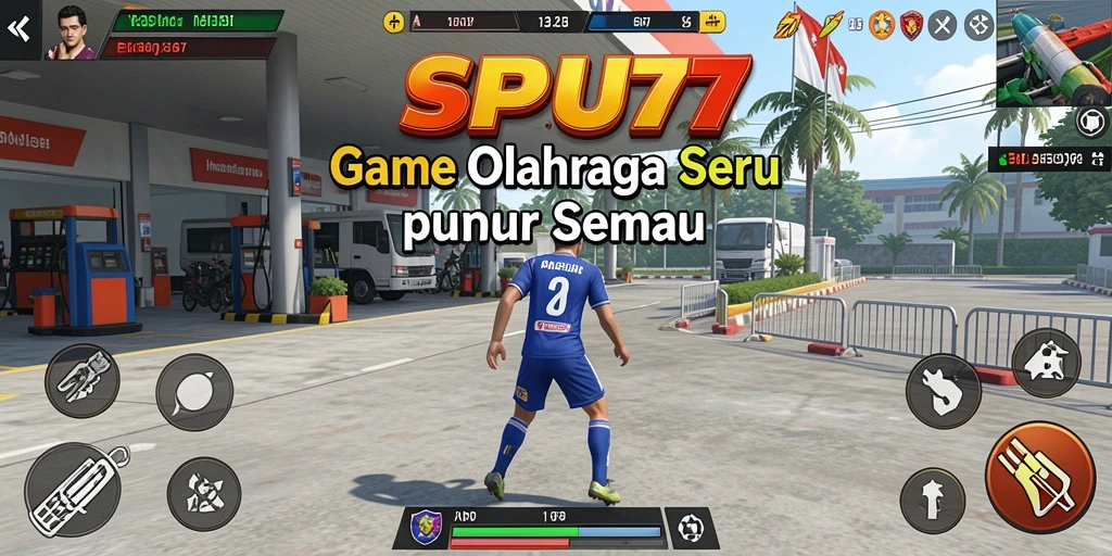 Tampilan gameplay seru dari SPBU77 yang mengajak pemain aktif.