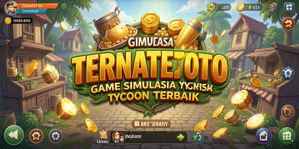 Screenshot gameplay TERNATETOTO menampilkan aksi mengelola bisnis yang menyenangkan.