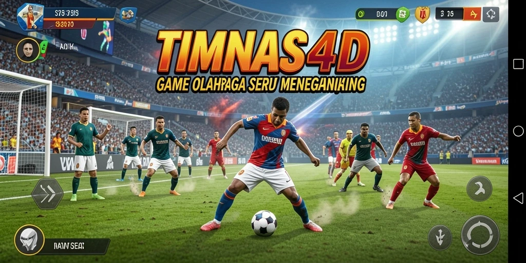 Screenshot TIMNAS4D menampilkan pertandingan seru dengan grafis yang menarik.